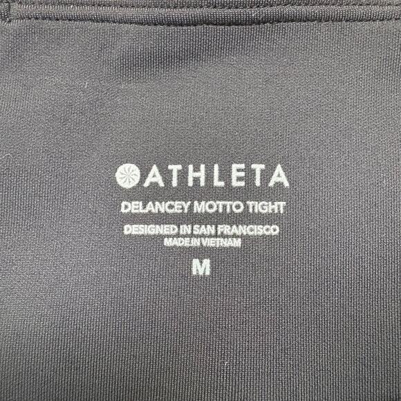 Athleta Delancey Motto Tight Women’s M Color Black - Picture 3 of 9